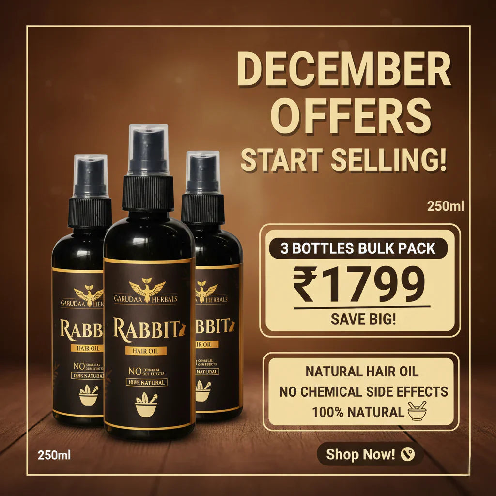 Rabbit Herbal Hair Oil – 100% Stronger, Healthier Growth